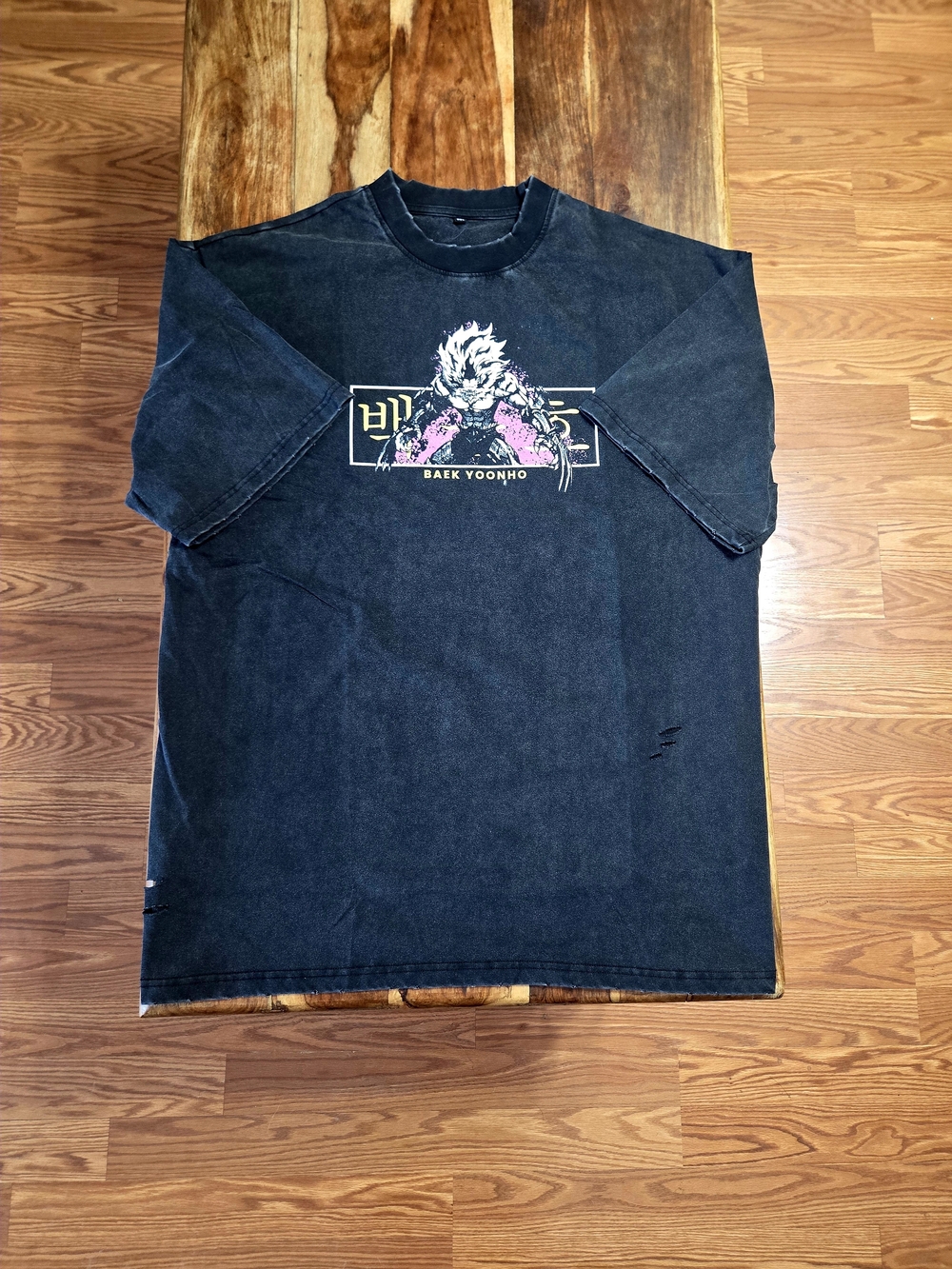 The Cutoff Project "Baek Yoonho" Solo Leveling Cut-Off Tee. Size 2XL